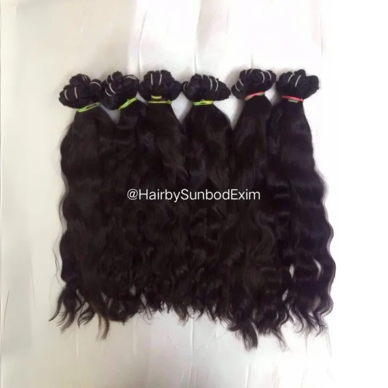 Loose wave Wefts